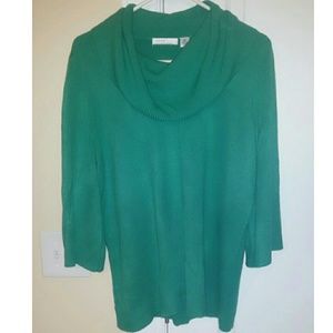 Luxe 360 by Designers Original XL Cowl Neck Top